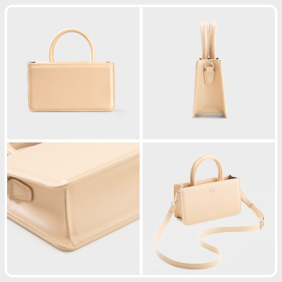 Túi Yuumy ( Thời trang nữ phối quai xách size 21 - Túi đeo chéo da Smooth YN288 )