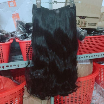 Tóc giả chữ u 3/4 xoăn gợn cao cấp