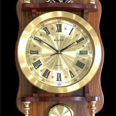 Đồng hồ quả lăc gỗ treo tường KN-s68LM(59x33cm)