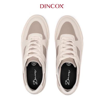 New Arrivals | Giày Da Sneaker Nam Nữ DC39 LATTE LOVE DINCOX Shoes Đế Bằng - Microfiber Leather