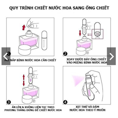 Lọ chiết nước hoa du lịch 5ml (Giao màu ngẫu nhiên)