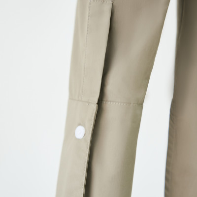 Áo sơ mi buộc eo cách điệu vạt dưới freesize JUNO thiết kế cao cấp WHITE CHIC