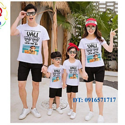 ĐỒ Gia đình đi chơi, dã ngoại xinh lung linh ( giá 1 bộ gồm 1 quần + 1 áo)