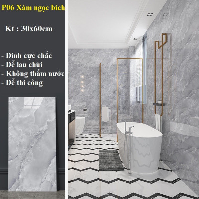 Bộ 15 Tấm Xốp Dán Tường 3D PVC Gỗ Xám 60x30cm Keo Sẵn Dày 2,5mm Cao Cấp, Sang Trọng