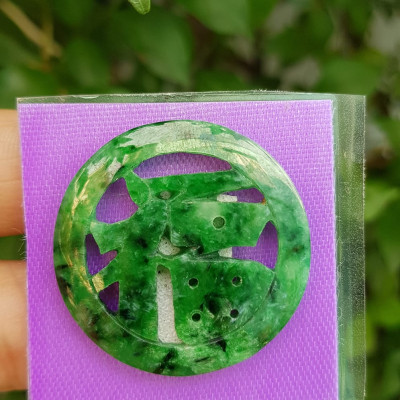 Mặt dây chuyền Chữ Phúc hay Chữ Phước Chất liệu đá cẩm thạch tự nhiên Size đk 31mm x dầy 2mm Anh Chị bọc Vàng lên đeo với dây chuyền của mình vừa đẹp vừa tốt mang chữ Phúc luôn bên mình ý nghĩa phúc đức ạ 