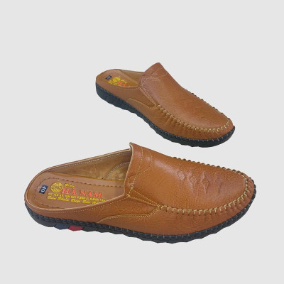 Dép Bít Mũi Nam HÀ NAM Da Bò Thật Cao Cấp GSB20124