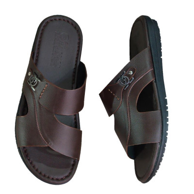 Dép Nam Quai Ngang HA NAM Da Bò Thật Cao Cấp DN2074