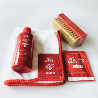 Bộ Vệ Sinh Giày Dép Crep Protect Cure Kit (gồm bàn chải, khăn lau, chai dung dịch vệ sinh 100ml và sách hướng dẫn) 