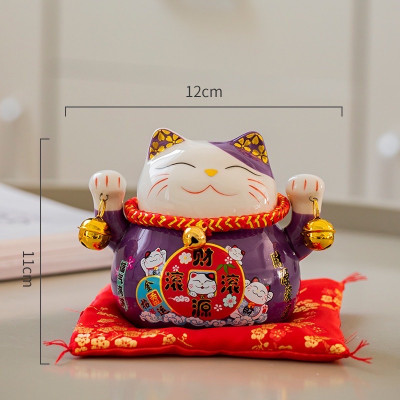 Mèo thần tài may mắn ,mèo lục lạc thu hút tài lộc có khe để tiền , kèm đệm cao để bàn hoặc làm quà tặng , trang trí bàn làm việc rất đẹp và ý nghĩa 