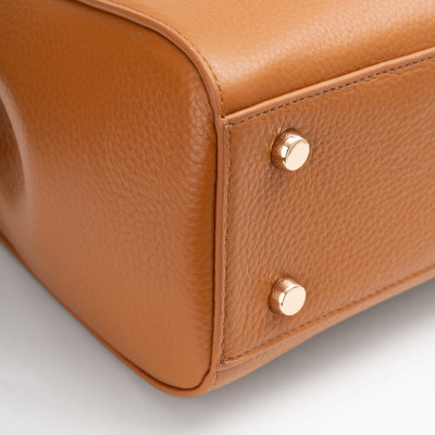 Túi xách nữ công sở Gence da bò Mill TX22 Nâu Flake