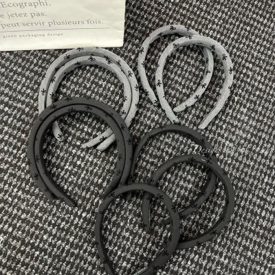 SET 2 BỜM TÓC HÌNH NƠ ĐEN XÁM