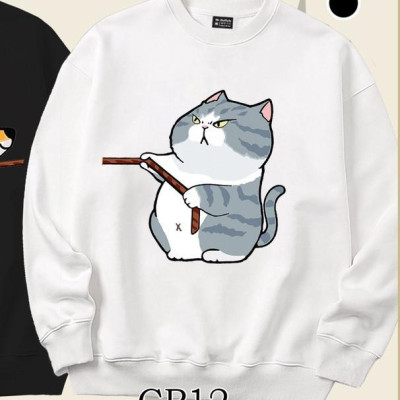 Áo sweater form rộng cặp đôi chó mèo dễ thương Mr.buffalo
