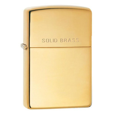 Bật Lửa Zippo Brushed Solid Brass