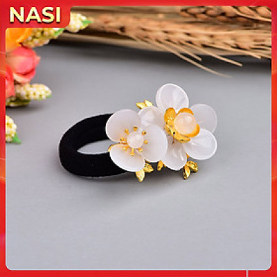 Dây buộc tóc cổ trang cao cấp M68 NASI thun cột tóc nữ đẹp quý phái đồ cột tóc chế tác sắc xảo sang trọng phụ kiện tóc co giãn tốt