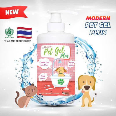 SỮA TẮM TRỊ VE RẬN BỌ CHÉT CHO CHÓ MÈO PET GEL PLUS CHAI 500ML