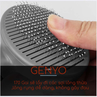 Lược chải lông loại tốt cho chó mèo – Genyo Brush 001 (màu ngẫu nhiên)