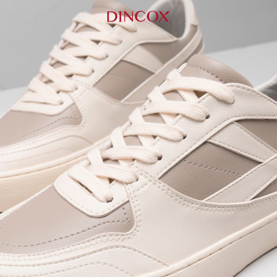 New Arrivals | Giày Da Sneaker Nam Nữ DC39 LATTE LOVE DINCOX Shoes Đế Bằng - Microfiber Leather