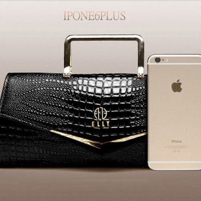 Túi clutch nữ cao cấp da thật ELLY – EC38 màu đen 
