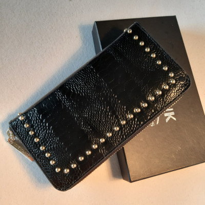 Ví nữ khóa kéo da bò vân cá sấu siêu đẳng cấp