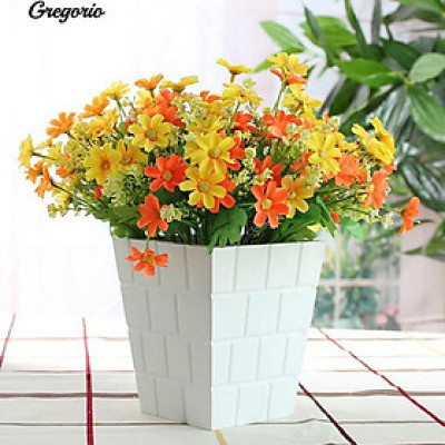 Hoa cúc baby giả loại 1 - dài 25cm - Cây giả, hoa lụa Decor trang trí nhà cửa