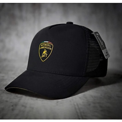 Nón kết, mũ lưỡi trai Lamborghini vải kaki phối lưới form chuẩn siêu đẹp thời trang đường phố