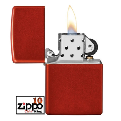 Bật lửa Zippo 49475 Classic Metallic Red - Chính hãng 100%