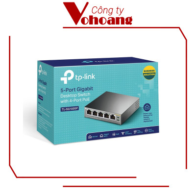 Thiết bị chia mạng Switch để bàn TP-LINK TL-SG1005P 4 Cổng POe - Hàng chính hãng