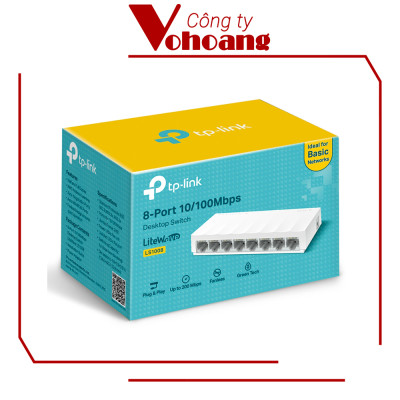 Bộ Chia Mạng Switch Để Bàn TP-Link LS1008 8 Cổng 10/100Mbps - Hàng Chính Hãng