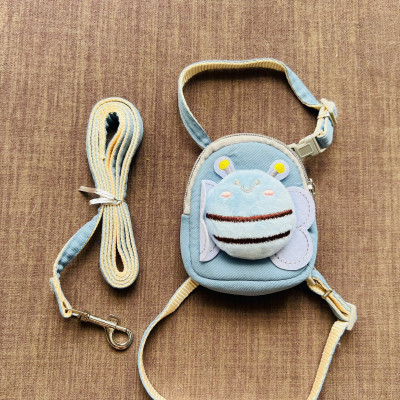 DÂY DẮT DÂY XÍCH BALO CON ONG THÚ CƯNG DÀI 120CM TỪ 0.5-3KG DÀNH CHO THÚ CƯNG CHÓ MÈO