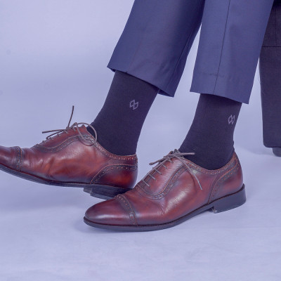 Hộp 5 đôi tất vớ đi giày tây nam công sở cổ cao MRM Manlywear - mix 4 màu, sợi cotton cao cấp thoáng khí, chống hôi chân