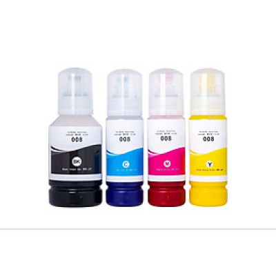 SET Mực in pigment Epson 008 siêu bền màu, không phai cho máy in Epson L15150 L15160 L6570 L6580 Hàng Nhập Khẩu