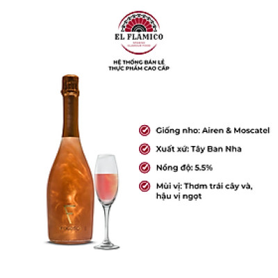 Rượu vang sủi Tây Ban Nha Sparkling Fogoso Bronce 750ml (5.5%)