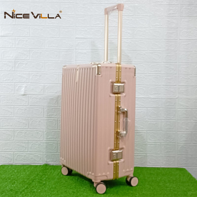 Vali Kéo Khung Nhôm Khóa Sập Mạ Vàng NiceVilla 