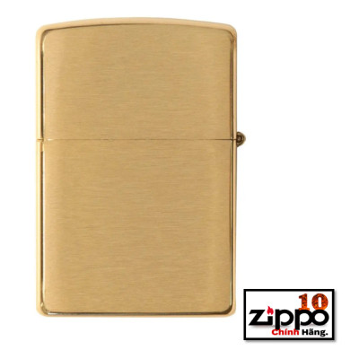 Bật lửa Zippo Armor Brushed Brass SKU: 168 - Chính hãng 100%