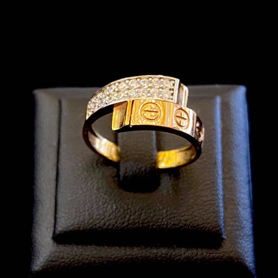 nhẫn vàng 18k đính đá