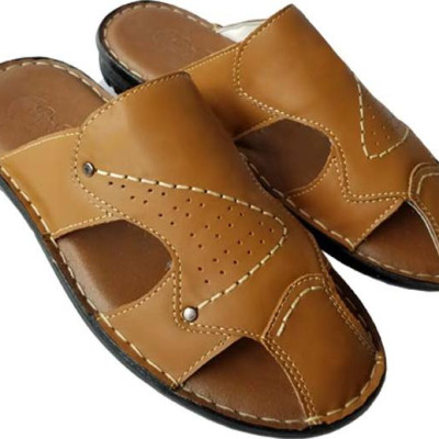 Dép Nam Bít Mũi BIGGBEN Da Bò Thật DN51