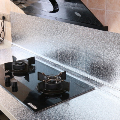 Giấy Bạc Dán Bếp Cách Nhiệt Chống Dầu Mỡ Dễ Lau Chùi Cuộn Decal Dán Tường Nhà Bếp Chống Thấm Bền Đẹp 1 Cuộn Kích Thước 3x0.6M