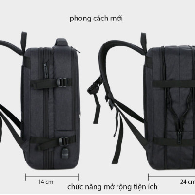 Balo du lịch tích hợp công nghệ cao cấp phong cách mới 15,6"