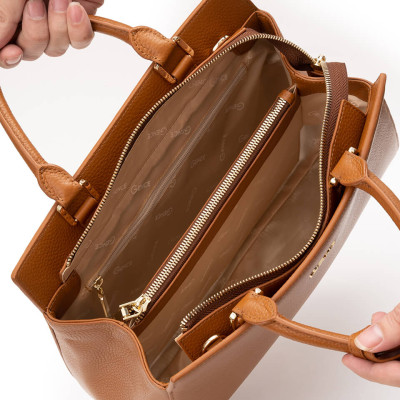 Túi xách nữ công sở Gence da bò Mill TX22 Nâu Flake