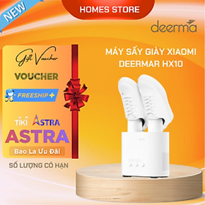 Máy Sấy Giày Xiaomi Deerma HX10 - Khử Khuẩn Và Mùi Hôi Thông Minh Với Nhiều Chế Độ Sấy - Hàng Nhập Khẩu