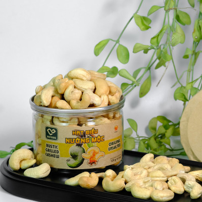 Hạt điều nướng mộc 120g DGfoods/Rustic grilled cashew/HVNCLC ăn kiêng/hạt điều bình phước/Đặc sản Cần Thơ