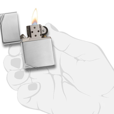 Bật lửa Zippo High Polish Chrome Vintage with Slashes 260