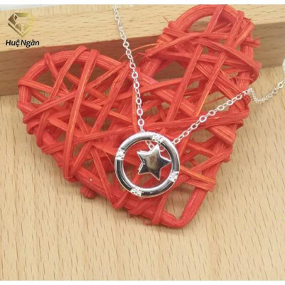 Dây chuyền bạc Ý 925 Huệ Ngân - Ngôi sao may mắn PP1360