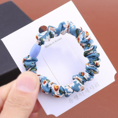 Dây buộc tóc nữ vải hoa [Set 5 dây] NASI phối màu dễ thương phong cách hàn quốc thun cột tóc nữ co giãn tốt phụ kiện tóc