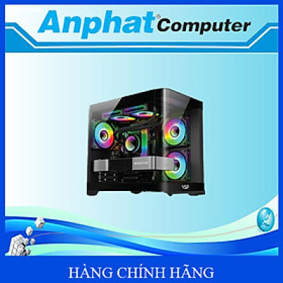 Vỏ Máy Tính Case VSP Aquanaut Pro Gaming M-ATX7 (Black/White) - Hàng Chính Hãng