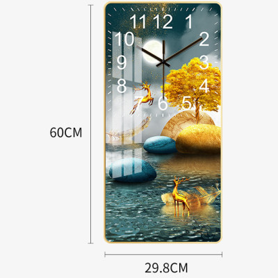 Đồng hồ treo tường sang trọng họa tiết độc đáo(giao mẫu ngẫu nhiên)