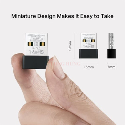 USB Wifi 6 Mercusys AX300 Nano MA14N - Hàng chính hãng