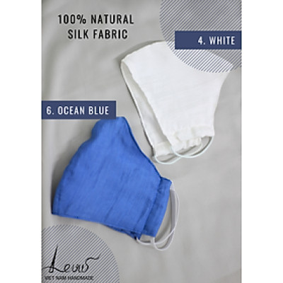 Khẩu Trang Lụa Tơ Tằm 3 Lớp Kháng Khuẩn Người Lớn I Silk Face Mask 