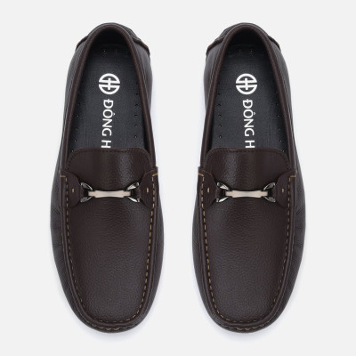 Giày lười nam Đông Hải thiết kế Horsebit Loafer đính kim loại ngang mũi giày tăng  vẻ thanh lịch - G2283 