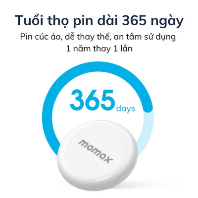 Định Vị GPS Momax PINPOP BR7 bỏ túi nhỏ gọn, định vị đa năng theo dõi người, đồ vật, hành lý, kèm dây móc treo - Hàng chính hãng